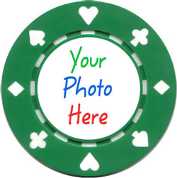 Photo Personalized Poker Chips - Suited Style