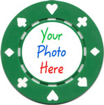 Photo Personalized Poker Chips - Suited Style