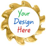 Golden Personalized Card Guard Spinner